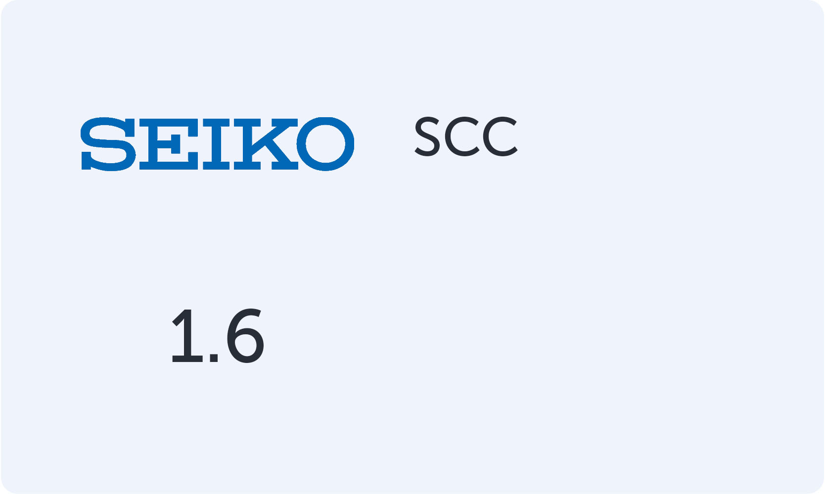 Линзы SEIKO 1.6 SCC