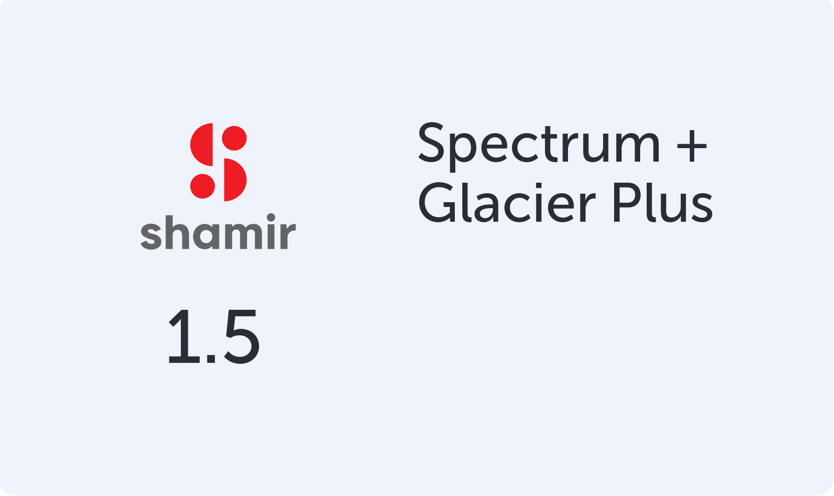 Shamir Spectrum Plus 1.5 Glacier + UV