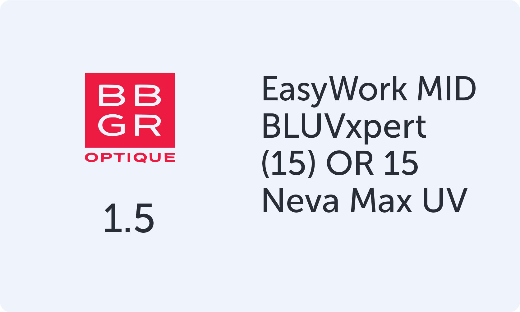 BBGR ESYWORK MID BLUVxtert 15 OR15 Neva Max UV
