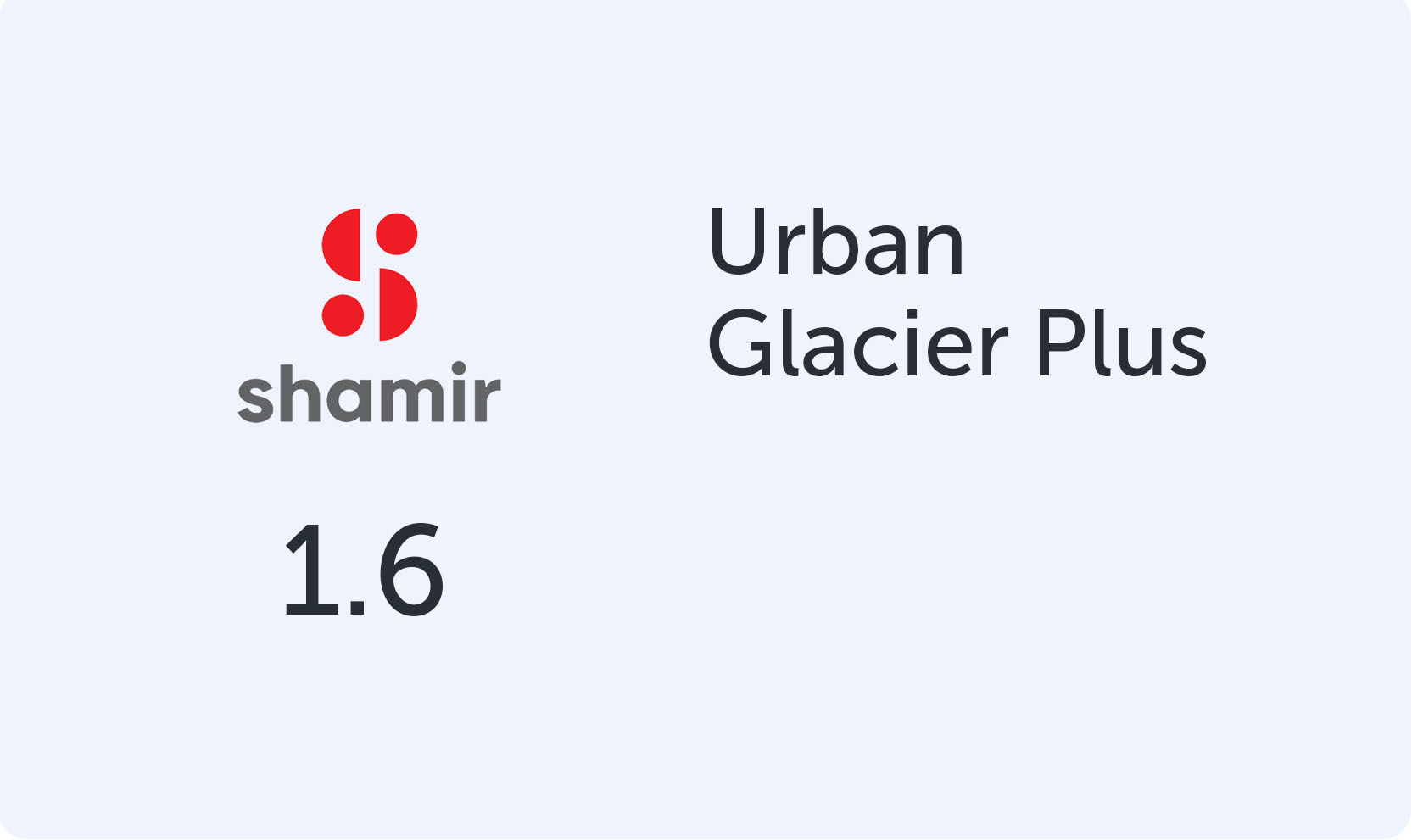 Shamir Urban 1.6 Glacier+ UV