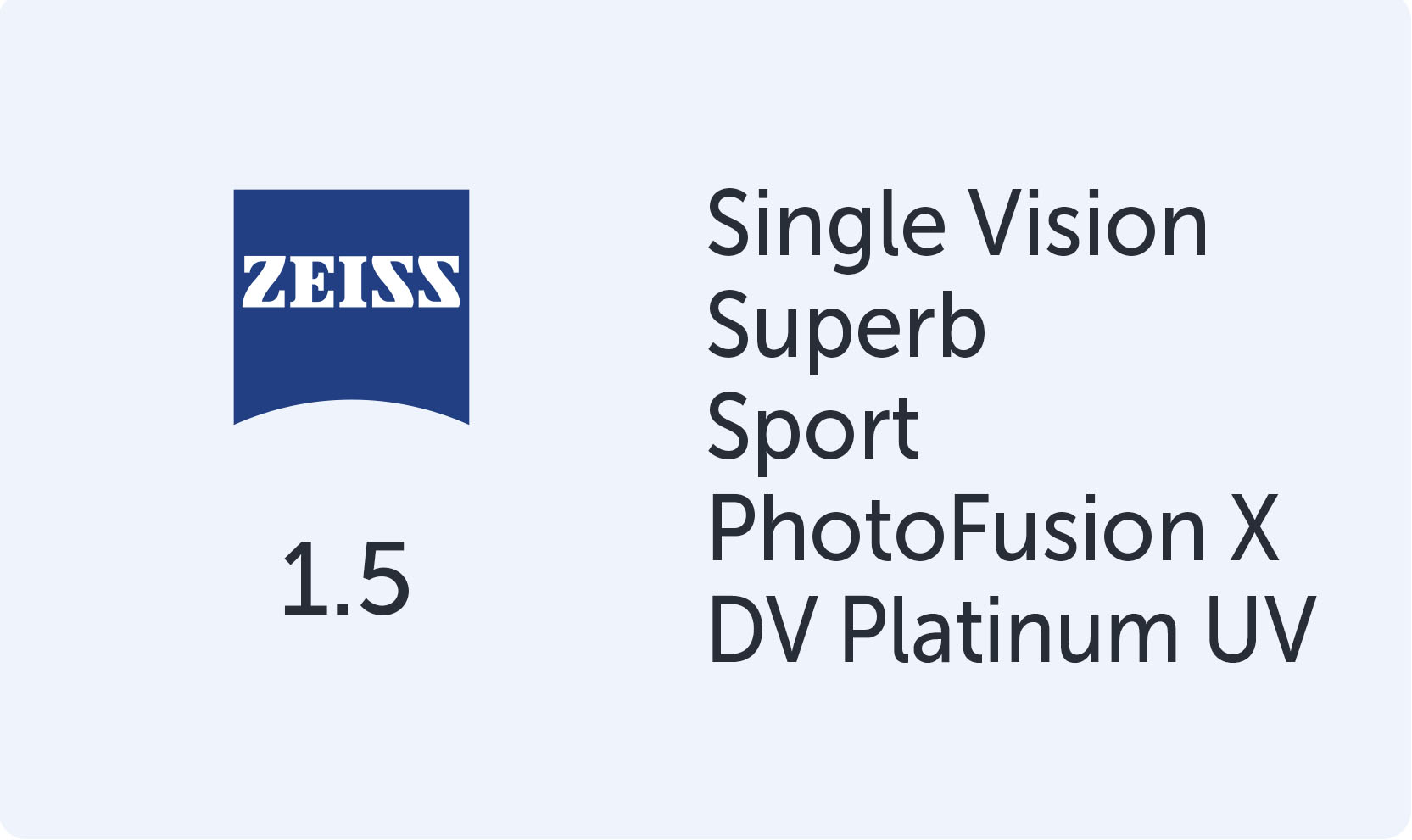 Carl Zeiss Superb Sport 1.5 Photo Fusion X DVP UV