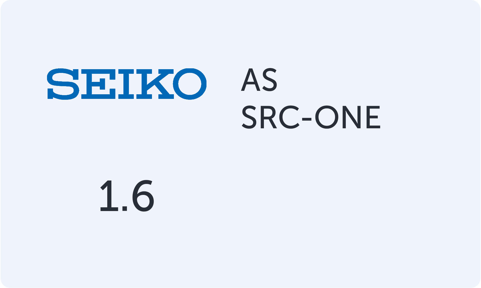 Линзы SEIKO 1.6 AS SRC–ONE