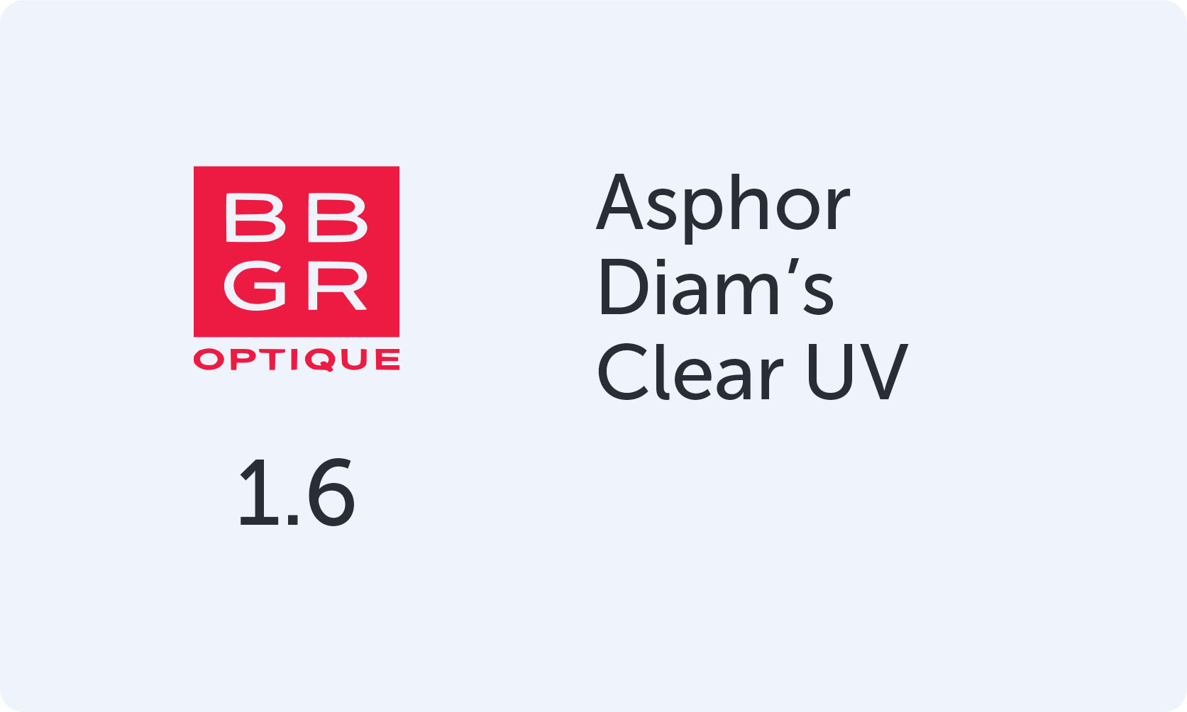 BBGR Asphor 16 Diam's Clear UV
