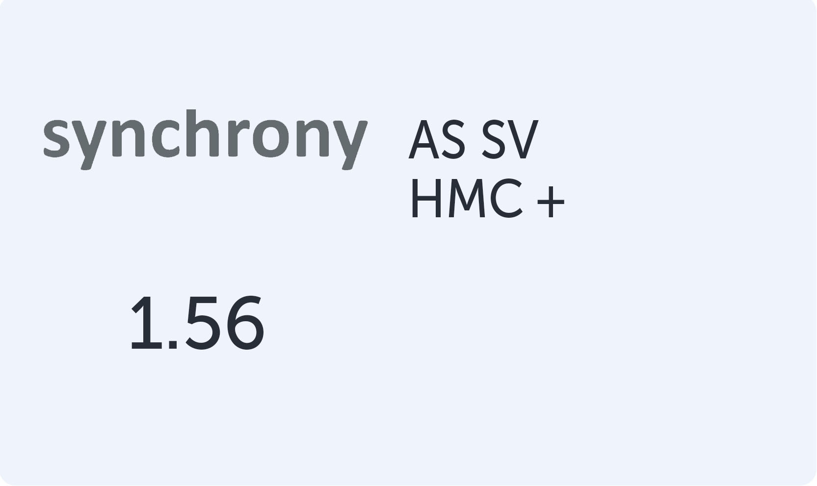 Synchrony Single Vision AS 1.56 HMC+