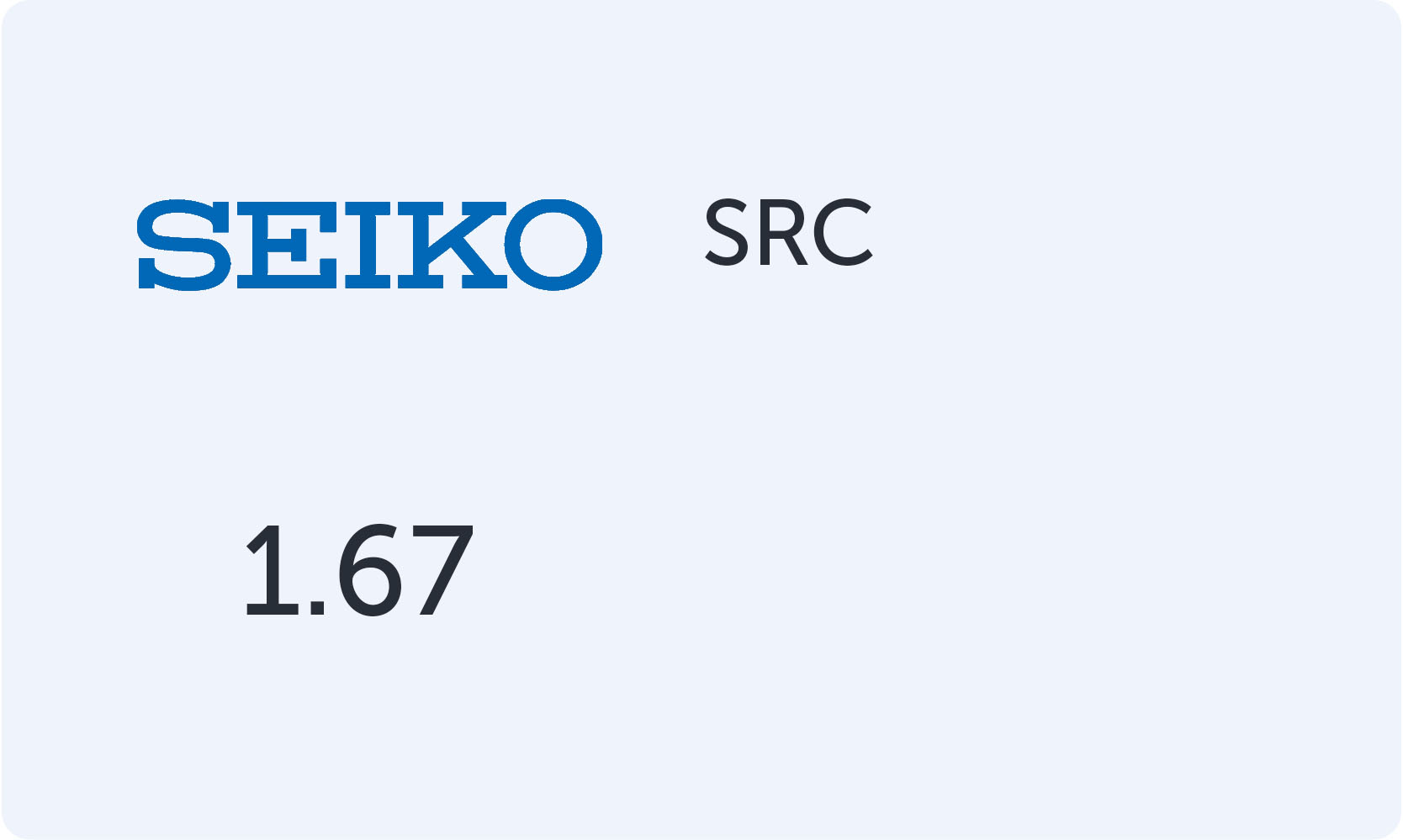 Линзы SEIKO 1.67 SRC