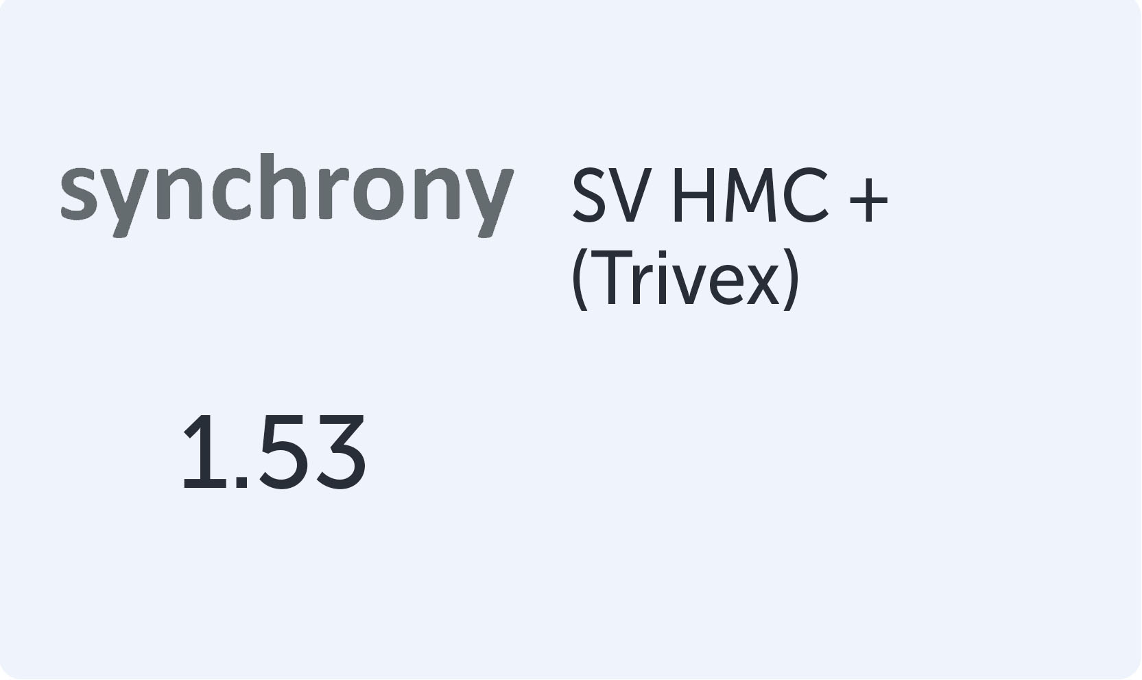 Synchrony Single Vision 1.53 (Trivex) HMC+