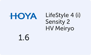 HOYA LifeStile 4 (i) 1.6 Sensity 2 HV Meiryo