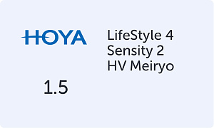 HOYA LifeStyle 4 1.5 Sensity 2 HV Meiryo
