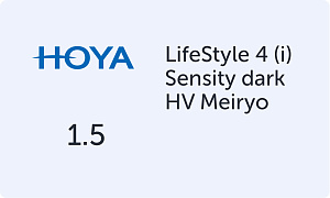 HOYA LifeStile 4 (i) 1.5 Sensity dark HV Meiryo