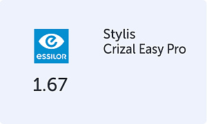 Essilor Stylis 1.67 Crizal Easy Pro