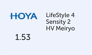 HOYA LifeStyle 4 1.53 Sensity 2 HV Meiryo