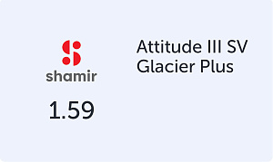 Shamir Smart Attitude 1.59 Polycarbonate Glacier+ UV