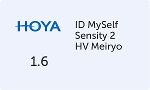 HOYA MySelf 1.6 Sensity 2 HV Meiryo