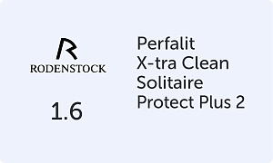 Rodenstock Perfalit 1.6 Solitaire Protect Plus 2 X-tra Clean