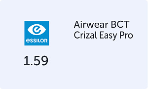 Essilor AS Airwear 1.59 BCT Crizal Easy Pro