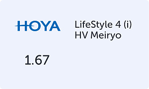 HOYA LifeStile 4 (i) 1.67 HV Meiryo