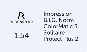 Rodenstock Impression B.I.G. Norm 1.54 Colormatic 3 Solitaire Protect Plus 2