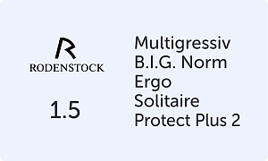 Rodenstock Multigressiv B.I.G. Norm Ergo 1.5 Solitaire Protect Plus 2