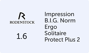 Rodenstock Impression B.I.G. Norm Ergo 1.6 Solitaire Protect Plus 2
