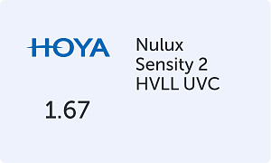 HOYA Nulux 1.67 Sensity 2 HVLL UVC