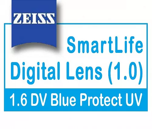 Carl Zeiss Digital Lens SmartLife (1.0) 1.6 DV Blue Protect UV фото 1