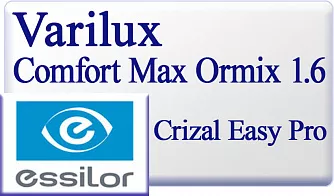 Essilor Varilux Comfort Max Ormix 1.6 Crizal Easy Pro прогрессивные